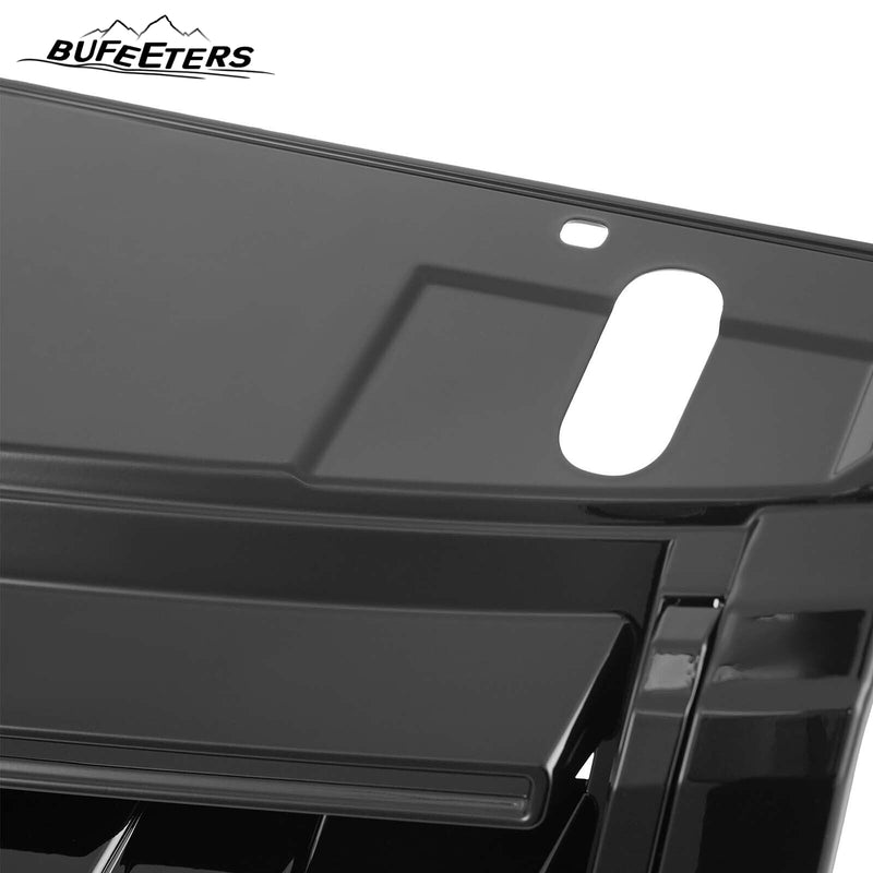 BUFEETERS Front Bumper Upper Grille Fit For 2013 2014 2015 2016 2017 Land Rover Range Rover Vogue L405,Mesh Style,Gloss Black