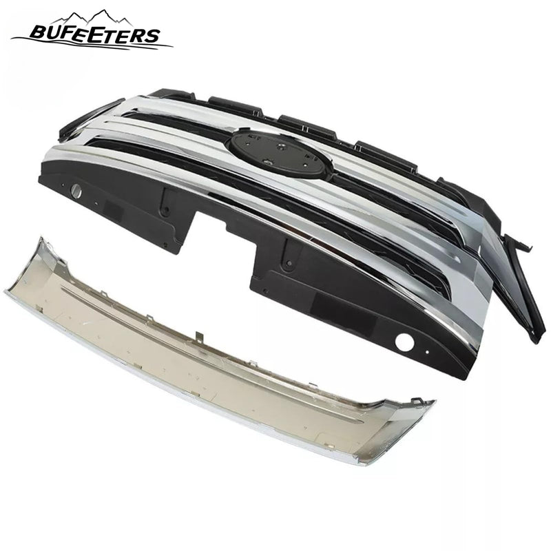BUFEETERS Front Bumper Cover Fascia + Grilles Assembly Fit For 2011 2012 2013 2014 Ford Edge,Factory Style,Chrome&Black