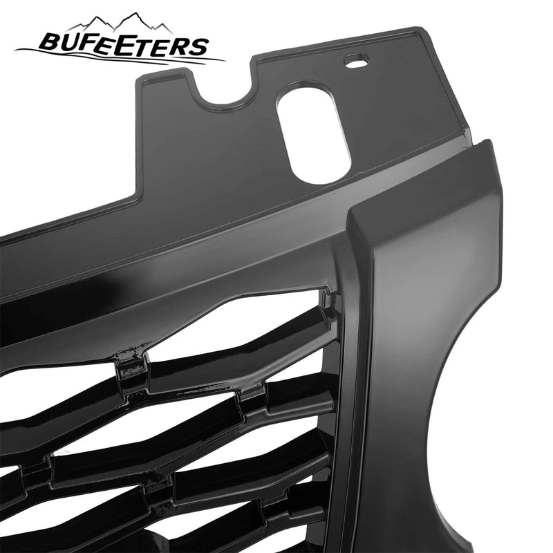 BUFEETERS  Front Grille Air Side Vent Set Fit For 2014 2015 2016 2017 Range Rover Sport,Mesh Style,Gloss Black