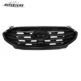 BUFEETERS  Front Bumper Upper Grille Cover W/o Camero Hole Fit For 2019 2020 2021 2022  Ford Edge SE SEL,Mesh Style,Gloss Black