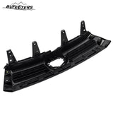 BUFEETERS Front Bumper Upper + Lower Grille w/O Camera Hole Fit For 2017 2018 2019 Toyota Highlander,Mesh Style,Chrome&Black