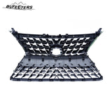 BUFEETERS Front Upper Grille Fit For 2014 2015 2016 2017 2018 2019 2020 2021 2022 LEXUS GX460,Mesh Style,Black W/Chrome Frame