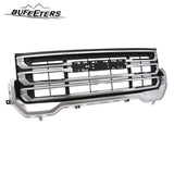 BUFEETERS Front Bumper Upper Chrome Grille Fit For 2020 2021 2022 2023 GMC Acadia,Black & Chrome