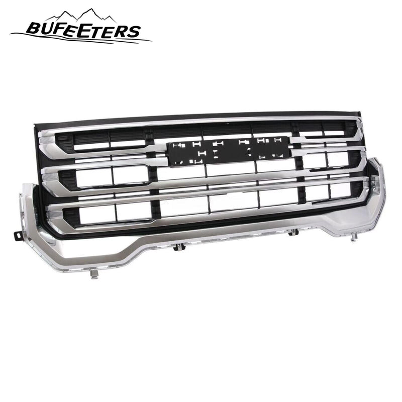 BUFEETERS Front Bumper Upper Chrome Grille Fit For 2020 2021 2022 2023 GMC Acadia,Black & Chrome