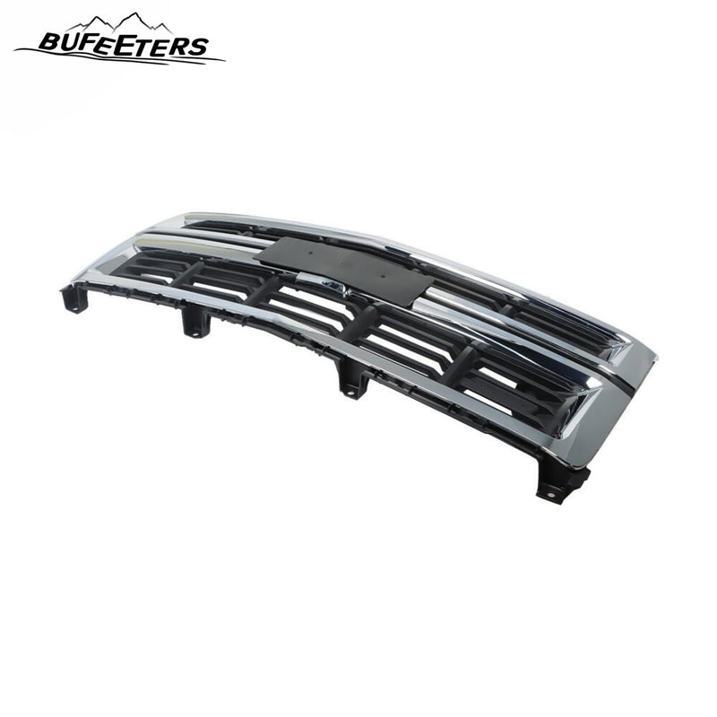 BUFEETERS Front Bumper Upper Grille Fit For 2014 2015 Chevy Silverado 1500,Factory Style,Black Grille with Chrome Surround