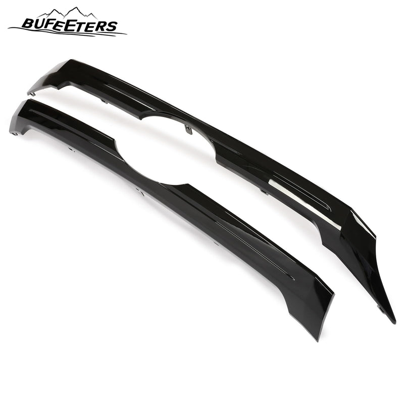 BUFEETERS 2PCS Front Upper&Center Grille Set Fit For 2011 2012 2013 2014 Ford Edge,Factory Style,Gloss Black