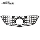 BUFEETERS Front Bumper Upper Grille W/Camera Hole Fit For 2016 2017 2018 2019 Mercedes Benz C292 GLE-CLASS Coupe,GT/Panamericana Style,Chrome&Black