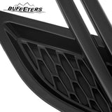 BUFEETERS  Front Grille Air Side Vent Set Fit For 2014 2015 2016 2017 Range Rover Sport,Mesh Style,Gloss Black