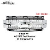 BUFEETERS Front Bumper Upper Grille Fit For 2017 2018 2019 F-250 F-350 F-450 F-550 Super Duty,Platinum Style,Satin Aluminum&Matte Black