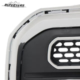 BUFEETERS Front High Chrome Shell Grille Assembly Fit For 2013 2014 2015 2016 GMC Acadia SLT,Chrome&Dark Gray
