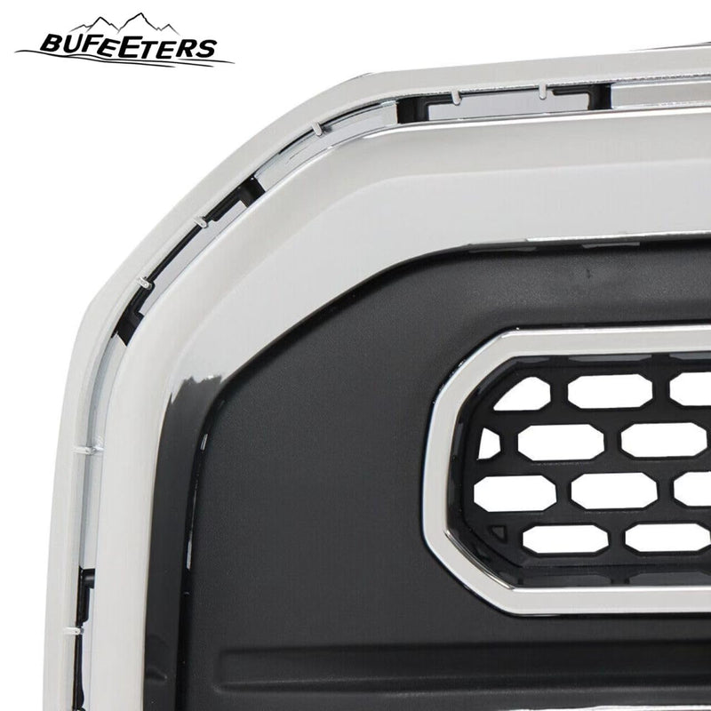 BUFEETERS Front High Chrome Shell Grille Assembly Fit For 2013 2014 2015 2016 GMC Acadia SLT,Chrome&Dark Gray