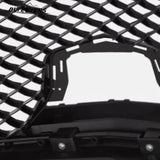 BUFEETERS  Front Bumper Upper Grille Assembly Fit For 2020 2021 2022 2023 2024 Cadillac CT4,Mesh Style,Chrome&Gloss Black