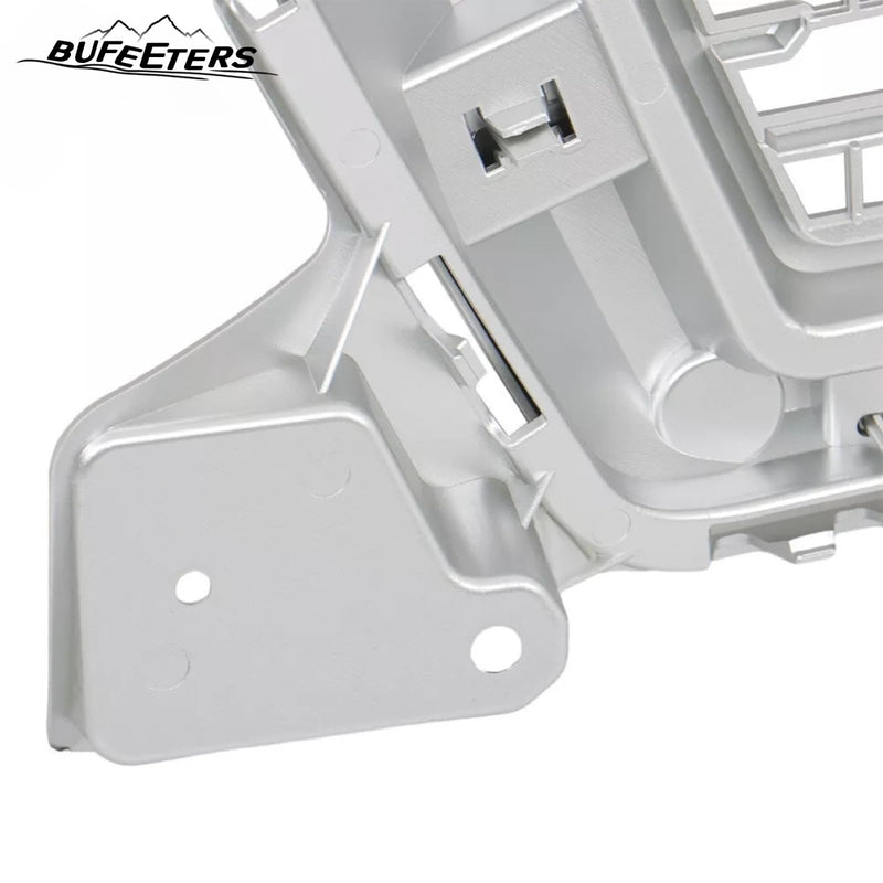 BUFEETERS Front Bumper Upper Grille Fit For 2019 2020 2021 GMC Sierra 1500,Denali Style,Silver