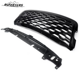 BUFEETERS  Front Bumper Upper Grille Fit For 2018 2019 2020 2021 2022 2023 Land Rover Range Rover Velar,Honeycomb Style,Gloss Black