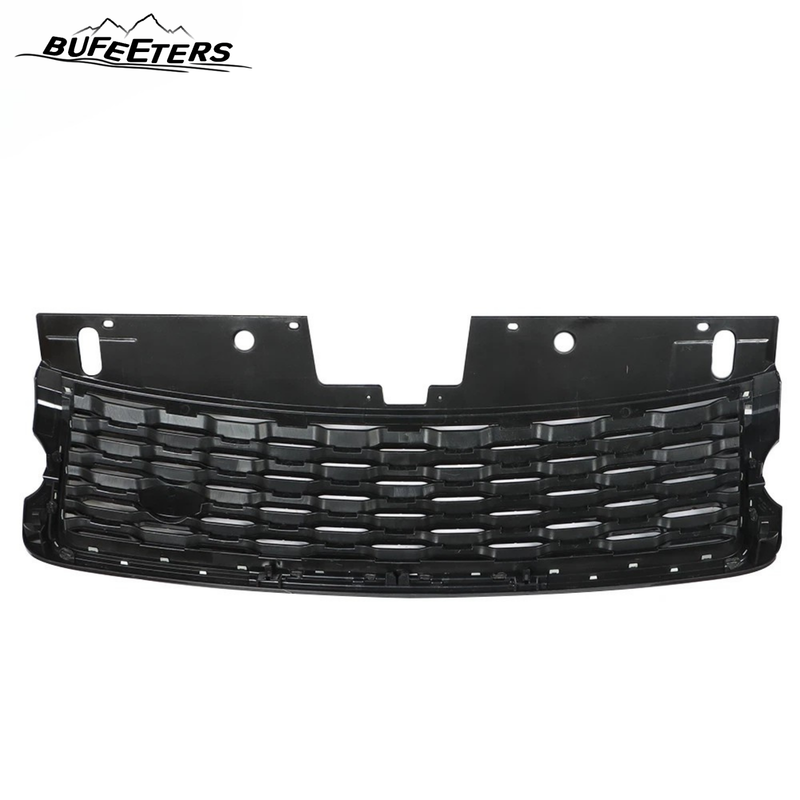 BUFEETERS Front Bumper Upper Grille Fit For 2013 2014 2015 2016 2017 Land Rover Range Rover Vogue L405,Mesh Style,Chrome&Black