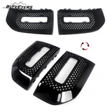 BUFEETERS Front Rear Lip Bumper Guard Skid Kit Fit For 2020 2021 2022 2023 2024 Land Rover Defender 90 110 130,Gloss Black