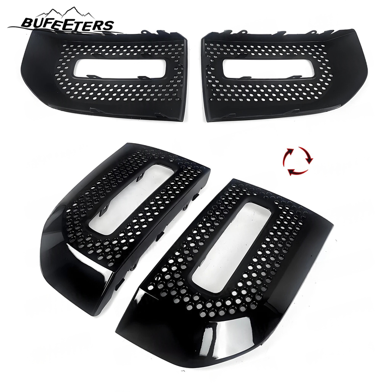 BUFEETERS Front Rear Lip Bumper Guard Skid Kit Fit For 2020 2021 2022 2023 2024 Land Rover Defender 90 110 130,Gloss Black