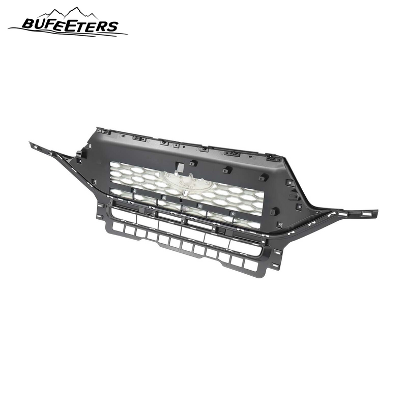 BUFEETERS Front Bumper Upper Grille Grill Fit For Ford Explorer ST 2020 2021 2022,Honeycomb/ST Style,Gloss Black