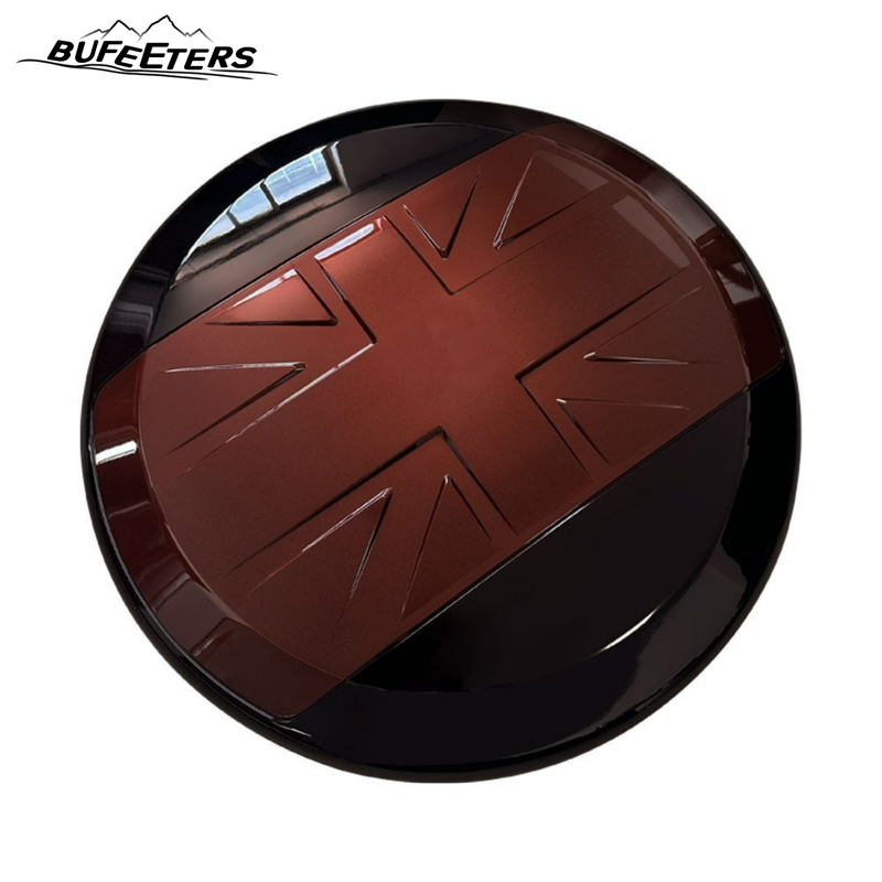 BUFEETERS Rear Spare Tire Cover Fit For 2020 2021 2022 2023 2024 2025 Land Rover Defender 90/110/130 Wheel Cover,Sedona Red&Gloss Black