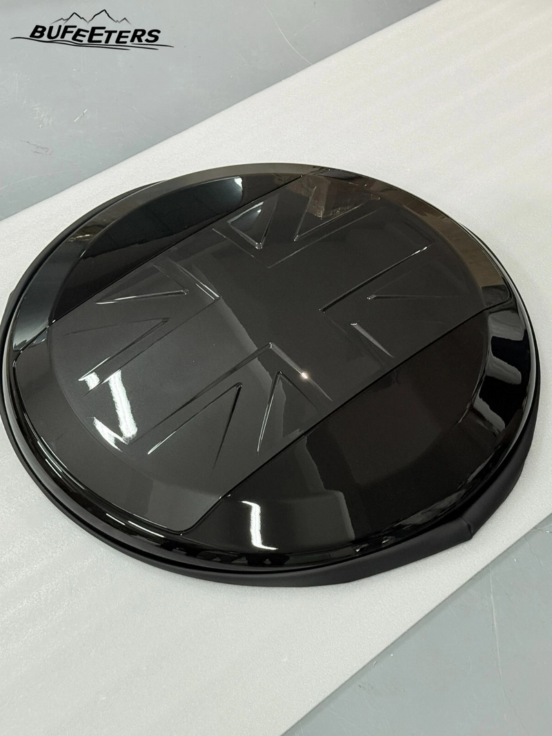 BUFEETERS Rear Spare Tire Cover Fit For 2020 2021 2022 2023 2024 2025 Land Rover Defender 90/110/130 Wheel Cover,Carpathian Grey&Matte Black