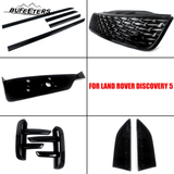 BUfeeters 10Pcs Front Grille Side Fender Kit Fit For 2017 2018 2019 2020 2021 2022 2023 Land Rover Discovery 5 L462,Dynamic Style,Gloss Black
