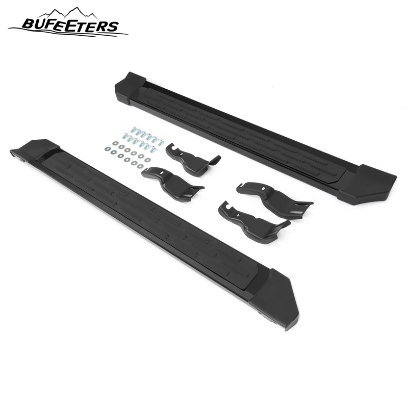 BUFEETERS Side Step Running Board Nerf Bar Fit For 2021 2022 2023 2024 Ford Bronco 2-Door,Black