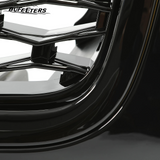 BUFEETERS  Front Grille Air Side Vent Set Fit For 2010 2011 2012 2013 Land Rover Range Rover Sport L320,Honeycomb Style,Gloss Black