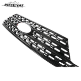 BUFEETERS Front Radiator Grille Overlay Cover Fit For 2020 2021 2022 2023 2024 Ford Explorer Base XLT,Mesh Style,Gloss Black