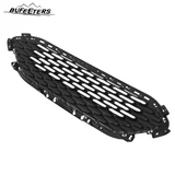 BUFEETERS  Front Bumper Upper Grille W/Chrome Trim Fit For 2020 2021 2022 Ford Escape,Honeycomb Style,Chrome&Gloss Black