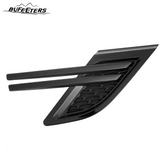 BUFEETERS  Front Grille Air Side Vent Set Fit For 2014 2015 2016 2017 Range Rover Sport,Mesh Style,Gloss Black