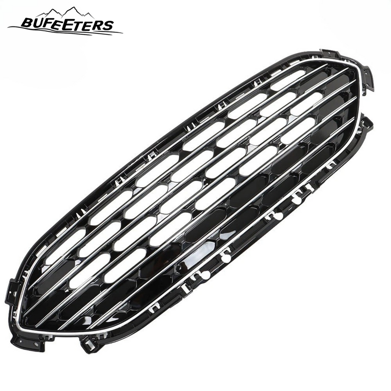 BUFEETERS  Front Bumper Upper Grille W/Chrome Trim Fit For 2020 2021 2022 Ford Escape,Honeycomb Style,Chrome&Black