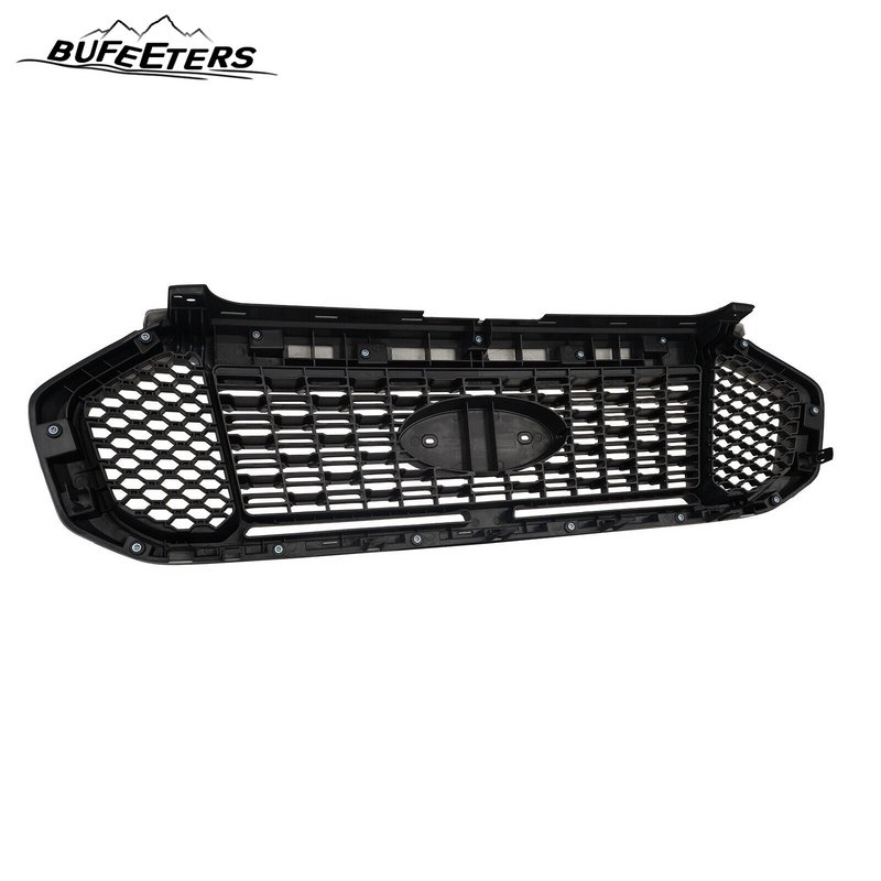 BUFEETERS Front Bumper Upper Grille Fit For 2019 2020 2021 2022 2023 Ford Ranger,Honeycomb Style,Matte Black