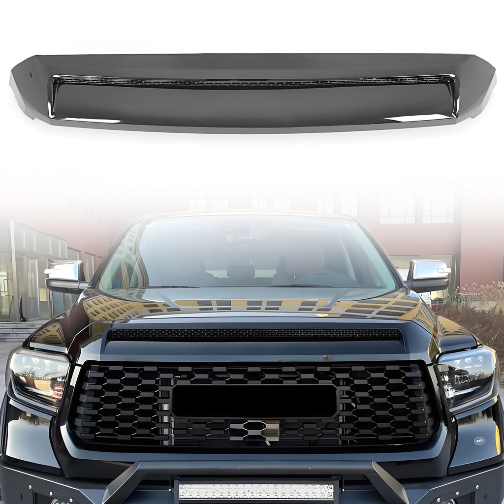 New Front Upper Hood Bulge Molding Grille Trim Fit Toyota Tundra 2014-2021 Gloss