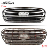 BUFEETERS Front Bumper Grille Fit For 2015 2016 2017 2018 2019 Ford Transit 150 250 350,Horizontal Billet Style,Chrome&Black