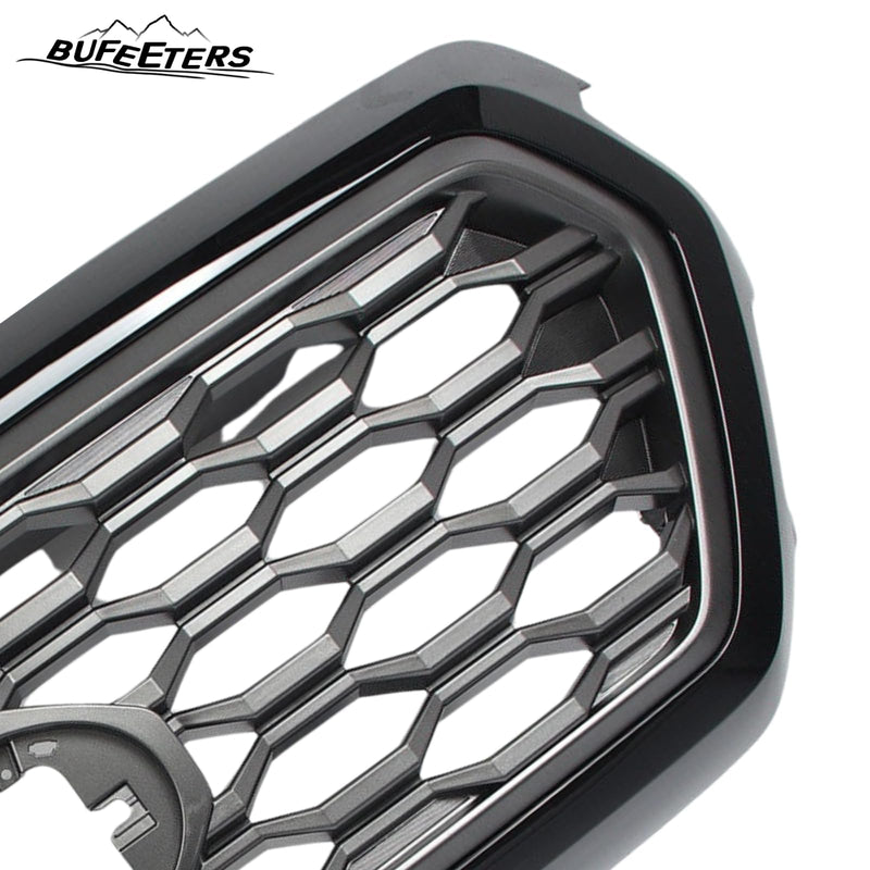 BUFEETERS   Front Bumper Grille W/Gray Grill Insert Fit For 2016 2017 2018 2019 2020 2021 2022 2023  Toyota Tacoma TRD,Honeycomb 2021 TRD Look Style,Gloss Black&Gray