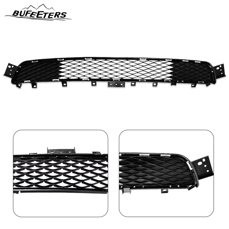 BUFEETERS   Front Bumper Lower Grille W/ Fog Light Covers Fit For 2018 2019 2020 2021 2022 INFINITI Q50 Sport,Mesh Style,Black