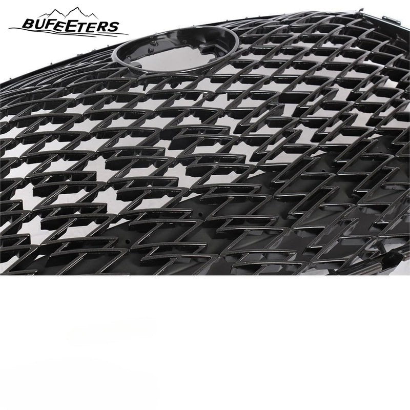 BUFEETERS  Front Upper Grille Assembly Fit For 2020 2021 2022 Lexus RX350 RX450h F Sport,Mesh Style,Chrome&Gray