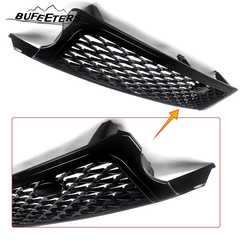 BUFEETERS  Front Grille Pair Air Side Vents Fit For 2006 2007 2008 2009 Range Rover Sport,Honeycomb Style,Gloss Black