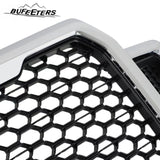 BUFEETERS  Front Radiator Grille Grill Assembly Fit For 2018 2019 2020 Ford F-150,Honeycomb  
 Style,Chrome&Black