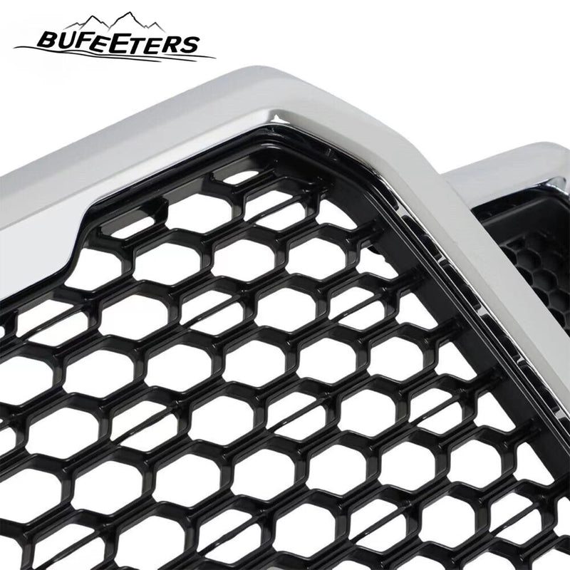 BUFEETERS  Front Radiator Grille Grill Assembly Fit For 2018 2019 2020 Ford F-150,Honeycomb  
 Style,Chrome&Black