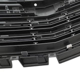 BUFEETERS   Front Bumper Upper Grille Fit For 2016 2017 2018 2019 2020 Cadillac XT5,Horizontal Billet  Style,Chrome&Black