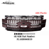 BUFEETERS Front Bumper Upper Grille Fit For 2017 2018 2019 F-250 F-350 F-450 F-550 Super Duty,Platinum Style,E2 Magma Red &Matte Black