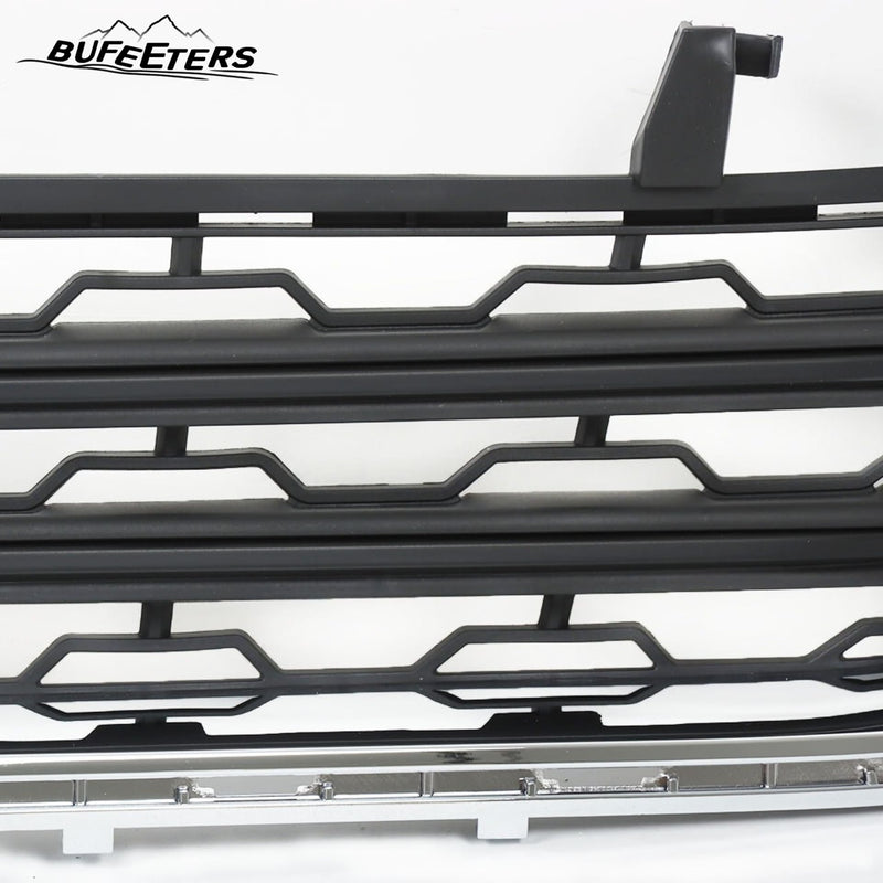 BUFEETERS  Front Bumper Lower Grille Fit For 2013 2014 2015 2016 2017 Chevy Chevrolet Traverse,Honeycomb Style,Chrome&Black
