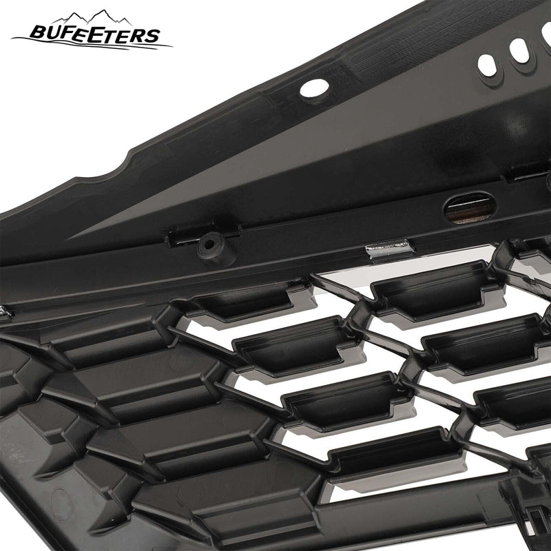 BUFEETERS Front Bumper Grille Model Mesh Grill Trim Fit For 2018 2019 2020 Toyota Sienna,Mesh Style,Chrome&Black