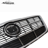 BUFEETERS  Front Bumper Upper Grille Fit For 2014 2015 2016 2017 2018 2019 Cadillac CTS,Factory Style,Nickle Pearl Chrome