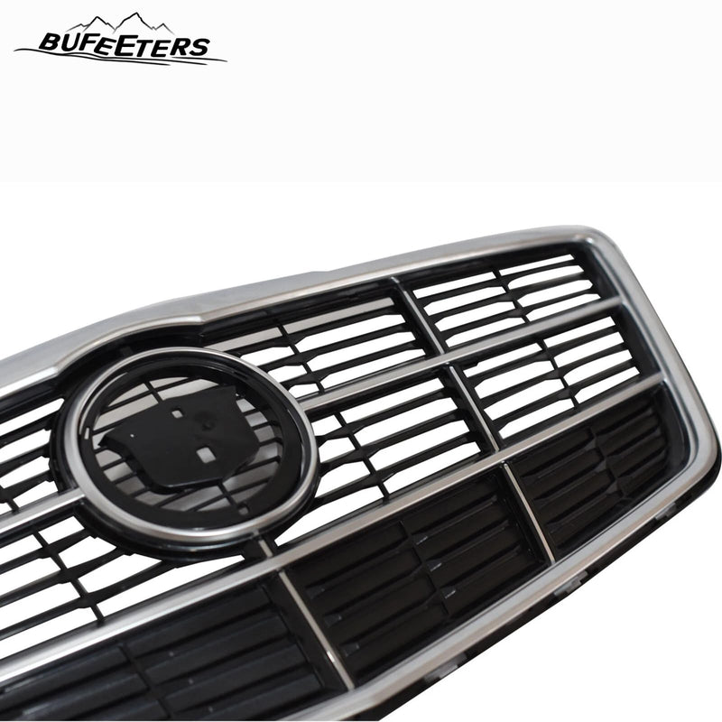 BUFEETERS  Front Bumper Upper Grille Fit For 2014 2015 2016 2017 2018 2019 Cadillac CTS,Factory Style,Nickle Pearl Chrome