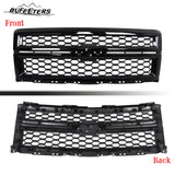 BUFEETERS Front Bumper Upper Grille Fit For 2014 2015 Chevy Silverado 1500,Honeycomb Style,Gloss Black