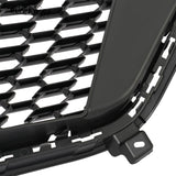 BUFEETERS Front Bumper Upper Grille W/o Camera Hole Fit For 2016 2017 2018 2019 2020 2021 2022 2023 Cadillac XT5,Sky Diamond Style,Silver&Black