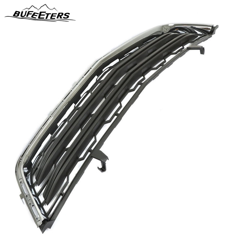 BUFEETERS  Front Bumper Lower Grille Fit For 2013 2014 2015 2016 2017 Chevy Chevrolet Traverse,Honeycomb Style,Chrome&Black