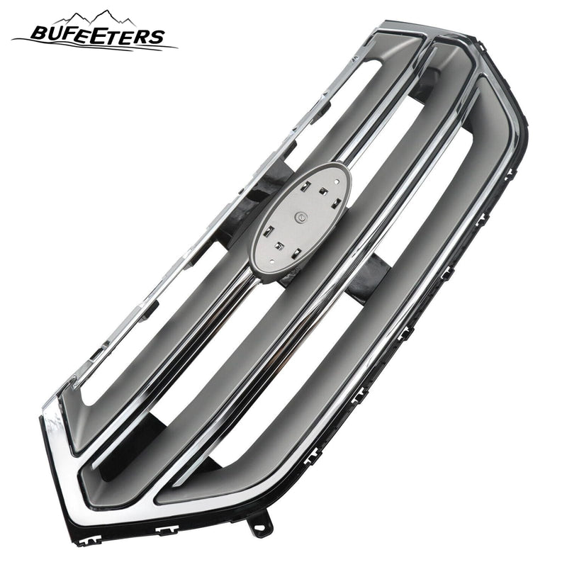 BUFEETERS  Front Upper&Lower Grill/Radiator Cover/Bumper Bracket Fit For 2015 2016 2017 2018 Ford Edge,Black&Silver